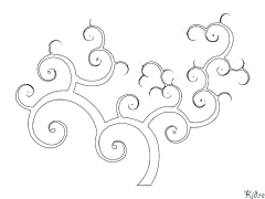 arabesque ទំព័រពណ៌ដែលអាចបោះពុម្ពបាន។